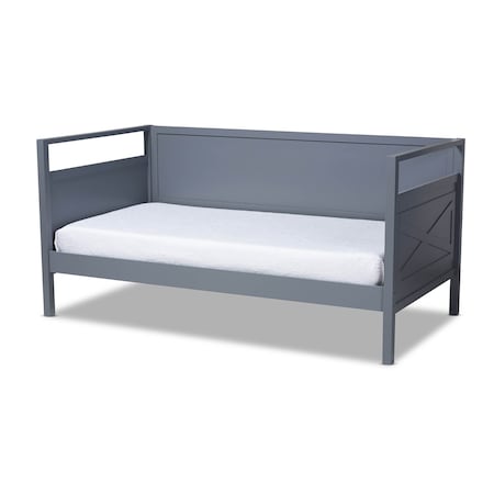 Baxton Studio Cintia Grey Finished Wood Twin Size Daybed 158-9643